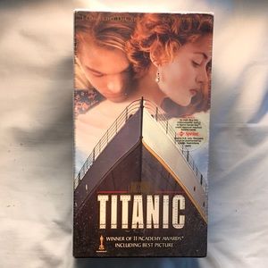 TITANIC MOVIE - VHS Cassette, UNOPENED. TWO Volume set.